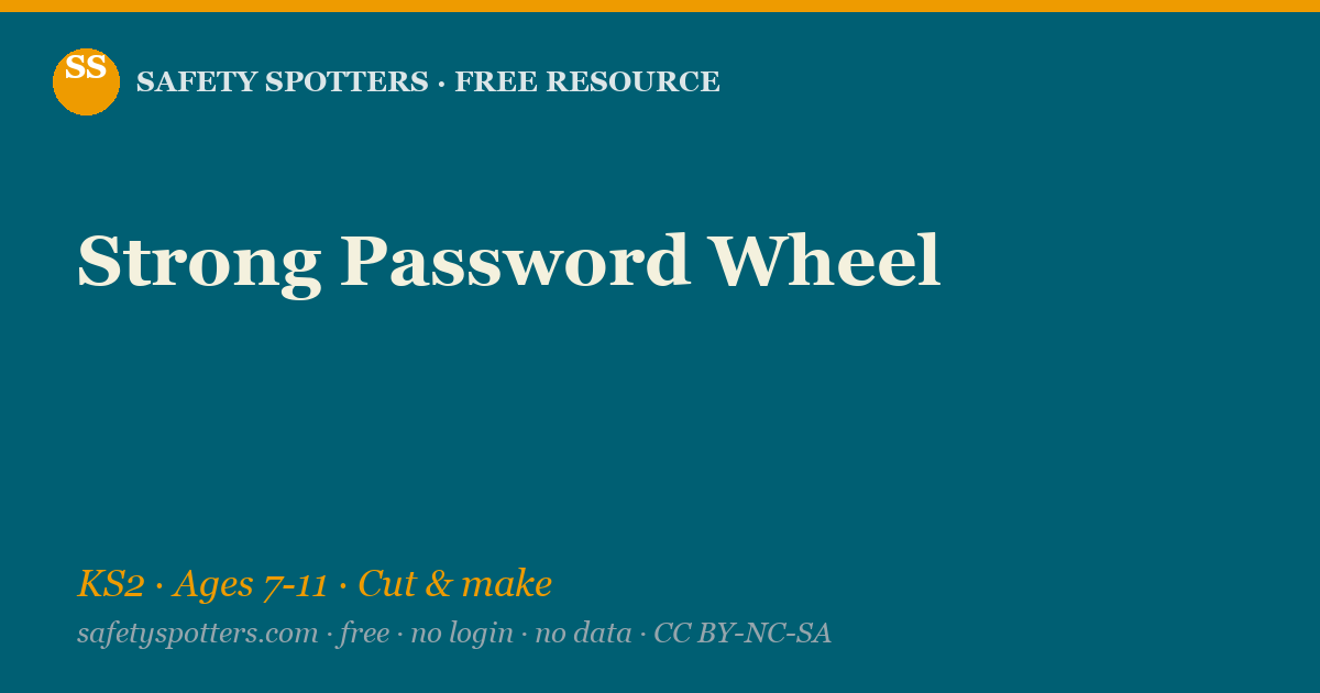 Strong Password Wheel — Safety Spotters